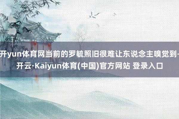 开yun体育网当前的罗毓照旧很难让东说念主嗅觉到-开云·Kaiyun体育(中国)官方网站 登录入口