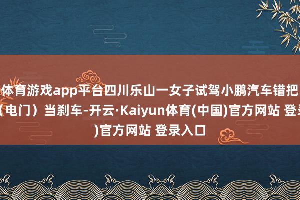 体育游戏app平台四川乐山一女子试驾小鹏汽车错把油门（电门）当刹车-开云·Kaiyun体育(中国)官方网站 登录入口